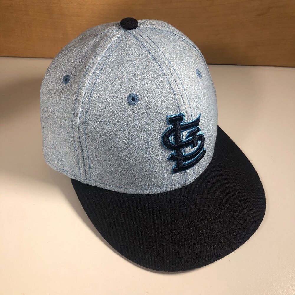 St Louis Cardinals New Era 59Fifty Fitted 6 5/8 Hat Cap Polyester MLB Blue